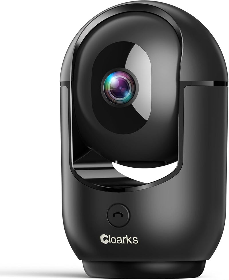 Cloarks 2K Pan/Tilt Security Camera, WiFi Indoor Cameras for Home Security with AI Motion Detection, Pet/Dog/Baby Camera with Phone App, 2-Way Audio, 24/7, Siren, TF/Cloud Storage，Black - Image 1